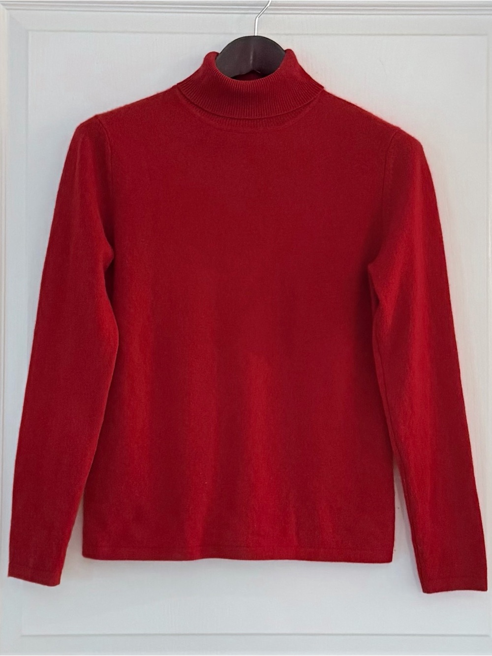 Charter Club Red Cashmere Turtleneck Sweater